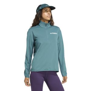 Velo feminino 1/2 velo zip adidas Terrex Multi Climawarm image-3
