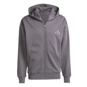 Fleece hættetrøje med fuld lynlås adidas All SZN image-0