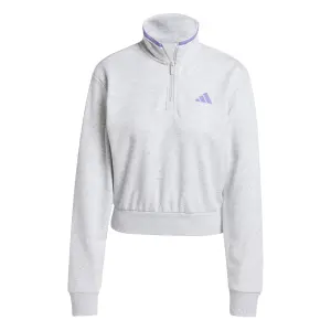 Sweatshirt crop 1/4 zip femme adidas Essentials Color Pop image-0