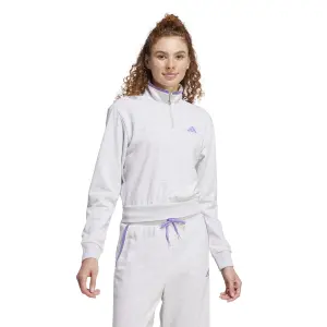 Sweatshirt crop 1/4 zip femme adidas Essentials Color Pop image-2