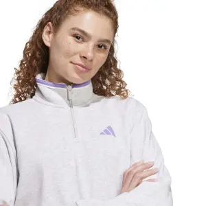 Sweatshirt crop 1/4 zip femme adidas Essentials Color Pop image-5