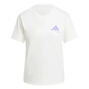 Camiseta de mujer adidas Lounge Verbiage Graphic image-0