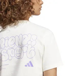 Camiseta de mujer adidas Lounge Verbiage Graphic image-4