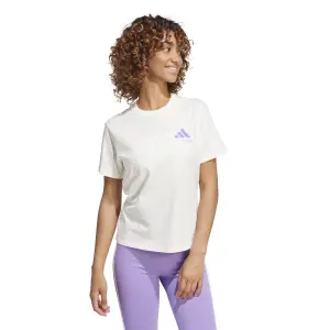 Camiseta de mujer adidas Lounge Verbiage Graphic image-1