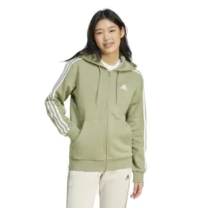 Felpa con cerniera a cappuccio da donna adidas Essentials 3-Stripes image-1