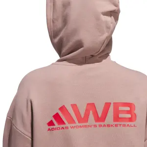 Sweatshirt med huva för kvinnor adidas Select AWB image-6