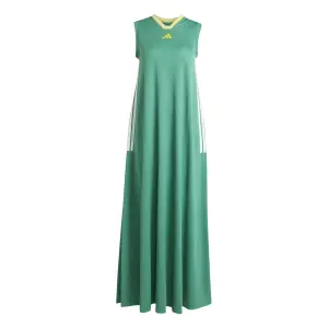 Robe longue découpée en mesh doux avec femme adidas Tiro 3 Stripes image-0
