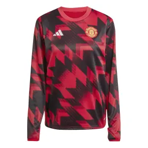 Manchester United langærmet prematch trøje til kvinder 2025/26 image-0