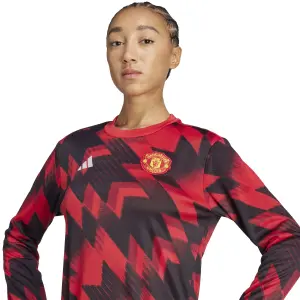 Manchester United langærmet prematch trøje til kvinder 2025/26 image-6