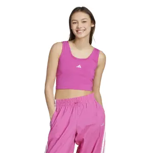 Camiseta sin mangas de algodón para mujer adidas Essentials Small Logo image-1