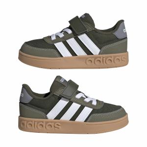 Ténis com atacadores e fecho de velcro para criança adidas Breakbase image-2