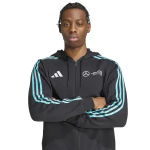 Hooded sweatshirt adidas Mercedes DNA FZ HD image-5