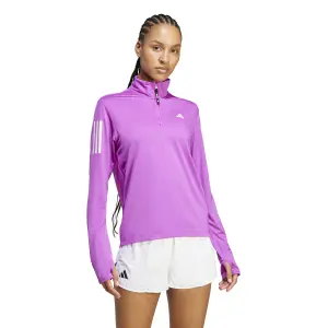 Half zip træningstrøje til kvinder adidas Own the Run image-1