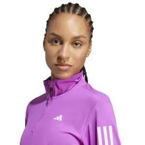 Half zip træningstrøje til kvinder adidas Own the Run image-4