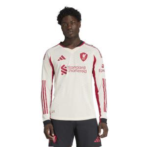 Camisa de visitante de manga larga auténtica del Liverpool FC 2025/26 image-1