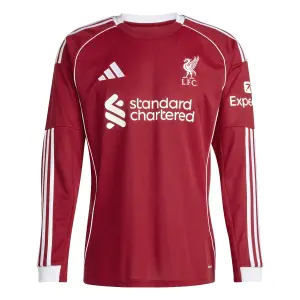 Liverpool FC Home Long Sleeve Shirt 2025/26
