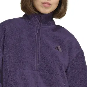 Polar de con cremallera para mujer adidas City Tech High Pile image-6