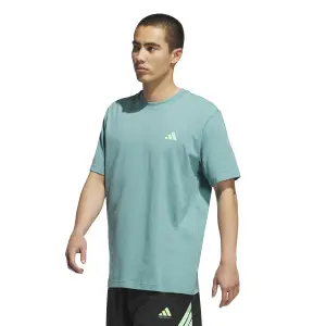 basketball T-shirt met opdruk adidas image-1