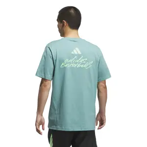 basketball T-shirt met opdruk adidas image-3
