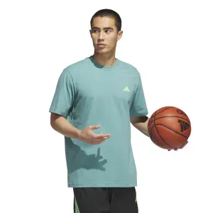 basketball T-shirt met opdruk adidas image-2