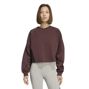 Sweatshirt med 3 ränder för kvinnor adidas Stadium Crew 3 stripes image-1