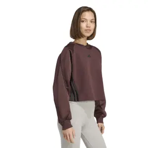 Sweatshirt med 3 ränder för kvinnor adidas Stadium Crew 3 stripes image-3
