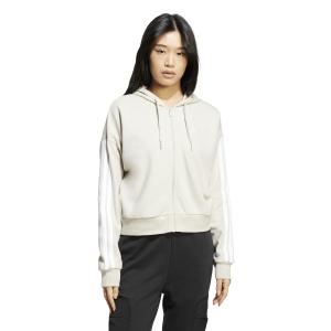 Felpa con cerniera a cappuccio da donna adidas Essentials 3-Stripes image-1