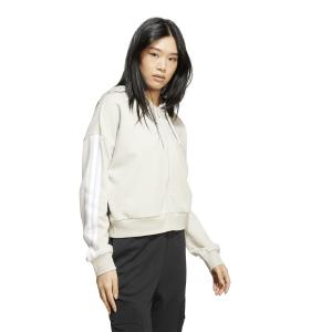 Felpa con cerniera a cappuccio da donna adidas Essentials 3-Stripes image-2