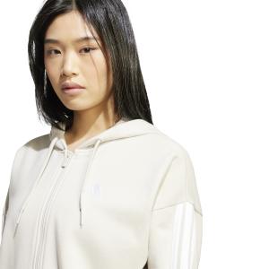 Felpa con cerniera a cappuccio da donna adidas Essentials 3-Stripes image-4