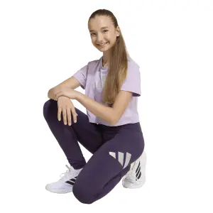 Leggings de algodão para meninas adidas Everyday Glam image-5