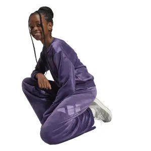 Calças de jogging largas para rapariga adidas Essentials Holiday image-4