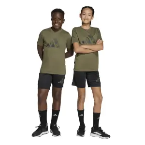 Conjunto de camiseta y pantalón corto infantil adidas Essentials Camo Print image-5