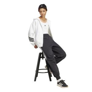 Dame hoodie med lynlås og 3 striber adidas future icons image-3