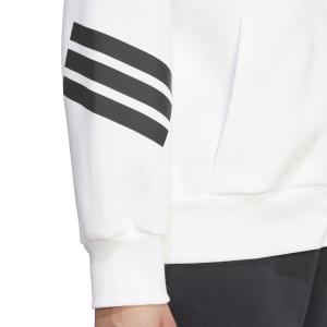 Dame hoodie med lynlås og 3 striber adidas future icons image-5