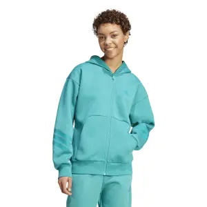 Women's zip-up hoodie with 3 stripes adidas future icons image-1