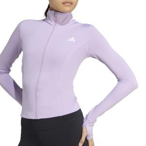 Casaco de fato de treino para desporto feminino adidas Workout Essentials Shine image-2