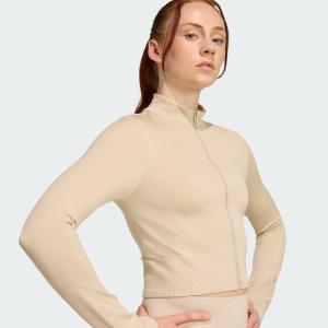 Veste d'entraînement crop zippé femme adidas Essentials Through image-5