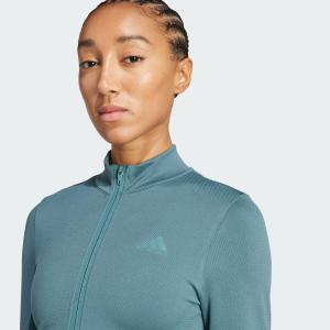 Veste d'entraînement crop zippé femme adidas Essentials Through image-4