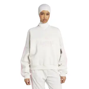 Fleece sweatshirt med 3 ränder dam adidas Tiro image-1