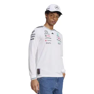 Mercedes AMG Authentic Long Sleeve Shirt Petronas Formula One Team Driver image-3