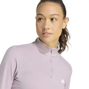 Sweatshirt med 1/4 dragkedja för kvinnor adidas Hyperglam image-4