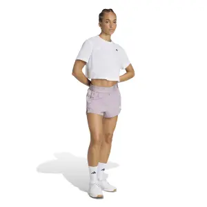 Tjejträningsshorts i vävt material adidas Hyperglam image-2