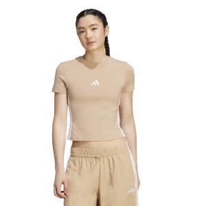 Slank T-shirt voor dames adidas Essentials 3-Stripes image-1