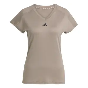 Camisola de gola V feminino adidas Aeroready Train Essentials Minimal Branding image-0