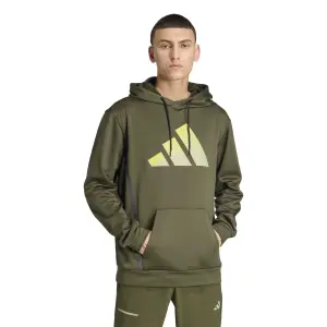Sweatshirt med huva och stor logotyp adidas Game & Go image-1
