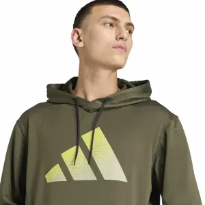 Sweatshirt med huva och stor logotyp adidas Game & Go image-4