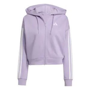 Women's full zip hoodie adidas Essentials 3 stripes image-0