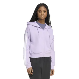 Women's full zip hoodie adidas Essentials 3 stripes image-2