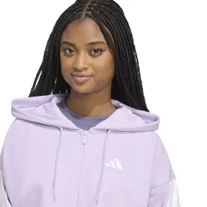 Women's full zip hoodie adidas Essentials 3 stripes image-5