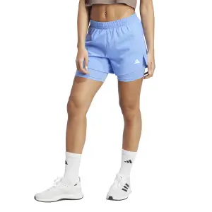 Short d'entraînement 2 en 1 femme adidas image-1